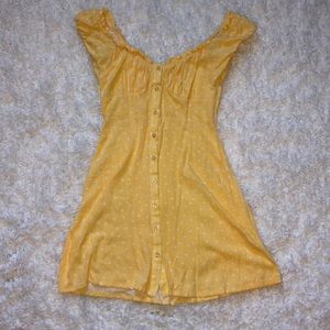 Yellow polka dotted PacSun dress